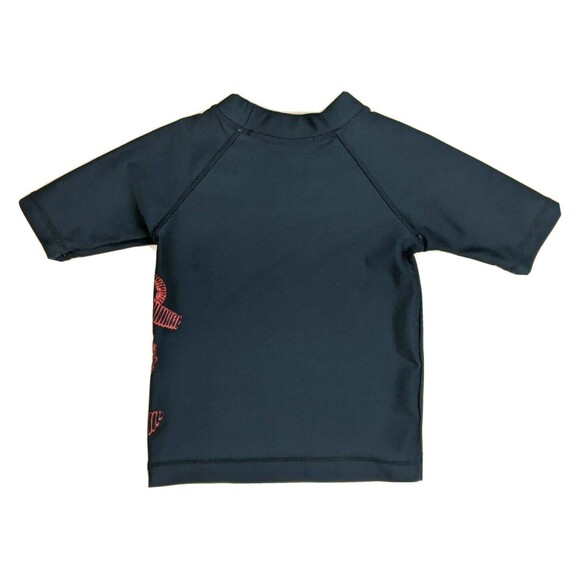 Cabana Life Rash Guard Swim Shirt Toddler Size 3T Navy w Red Anchor - Picture 3 of 6